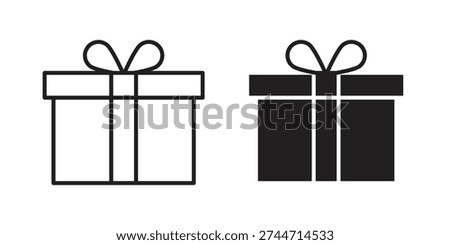 Gift box icon vector design. Vector elements for infographic web