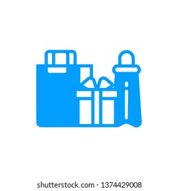 Gift box icon- vector gift box editable icon for website and mobile apps.