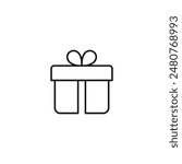 Gift box icon vector. EPS 10 editable vector