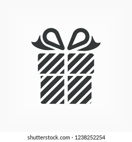 Gift box, icon. Vector  Eps 10 
