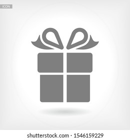 Gift Box, Icon. Vector Eps 10 . Lorem Ipsum Flat Design