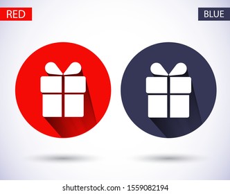 Gift box, icon. Vector Eps 10 . Lorem Ipsum Flat Design