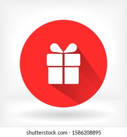 Gift box, icon. Vector Eps 10 . Lorem Ipsum Flat Design