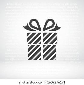 Gift box, icon. Vector Eps 10 . Lorem Ipsum Flat Design