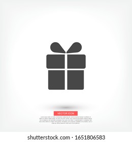 Gift box, icon. Vector Eps 10 . Lorem Ipsum Flat Design