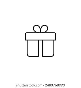 Gift box icon vector. EPS 10 editable vector