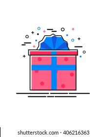 Gift box icon vector eps 10 format