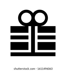 Vector de icono de cuadro de regalo. Ilustración vectorial Eps10.