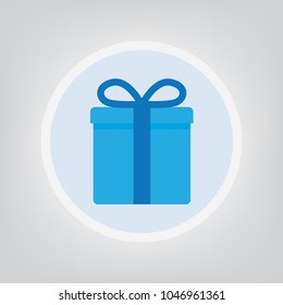 icono de caja de regalo - ilustración vectorial