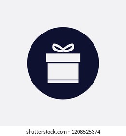 gift box icon vector icon, vector illustration