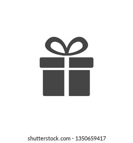 Gift Box Icon. Vector Illustration