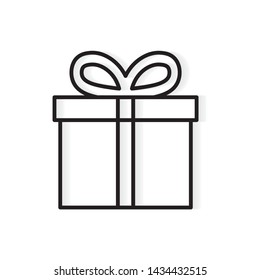 gift box icon- vector illustration