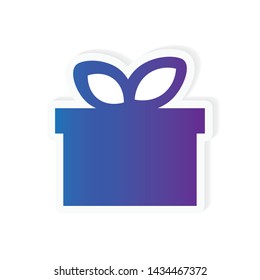 gift box icon- vector illustration