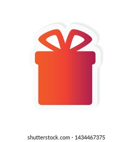 gift box icon- vector illustration