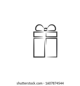 Gift box icon Vector Illustration design Logo template
