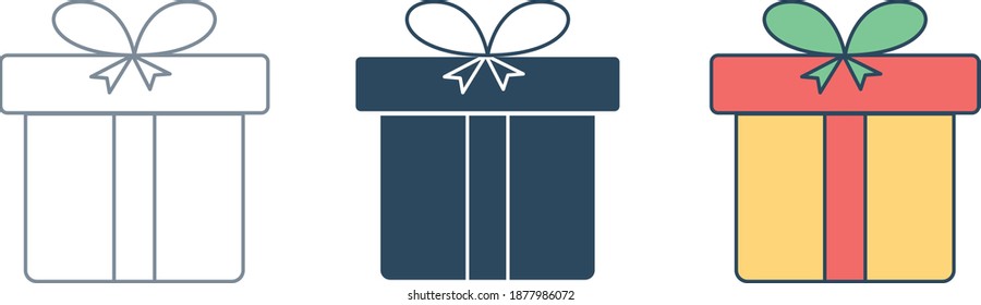 Geschenkbox-Symbol I Vektorgrafik 