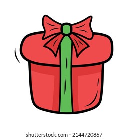 Gift box icon. Vector illustration
