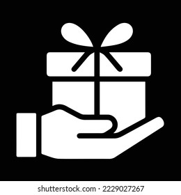 icono de la caja de regalo. ilustración vectorial