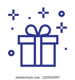 gift box icon. vector illustration