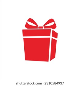 ilustración vectorial de icono de caja de regalo adecuada para su uso en el diseño del logotipo, evento navideño y celebración de año nuevo