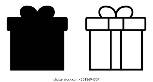 gift box icon vector illustration on white background	