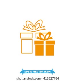 Gift box icon vector illustration eps10.