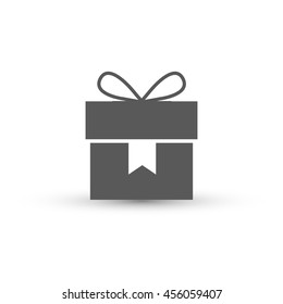 Gift box icon, Vector illustration
