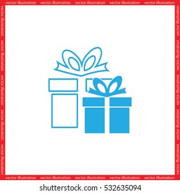 gift box icon vector illustration eps10.