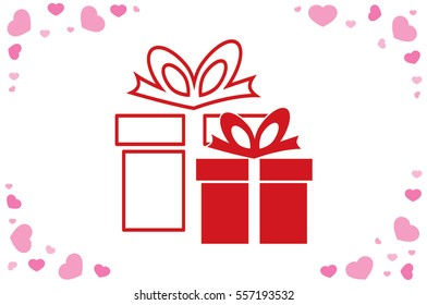 gift box icon vector illustration.