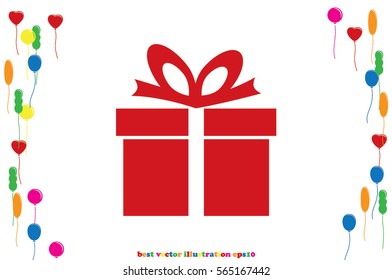 gift box icon vector illustration.