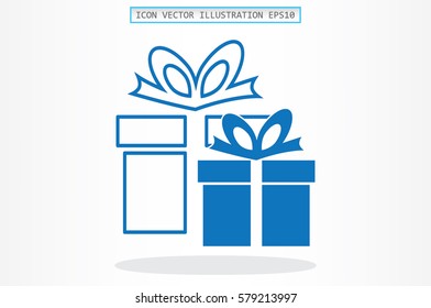 gift box icon vector illustration 