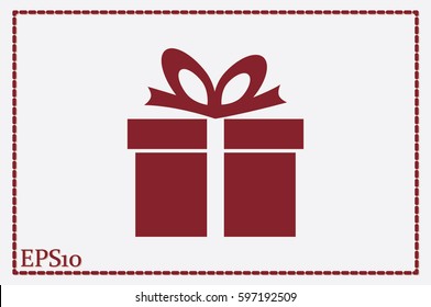 gift box icon vector illustration.