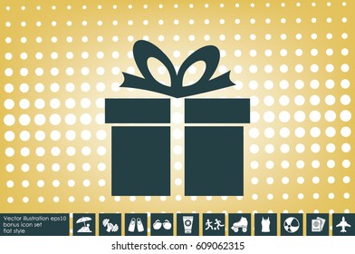 gift box icon vector illustration.