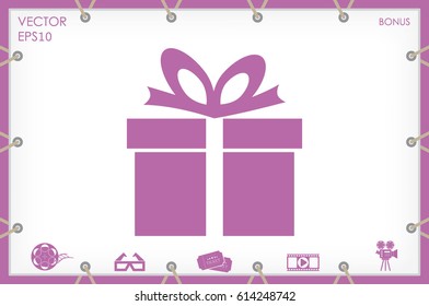 gift box icon vector illustration.