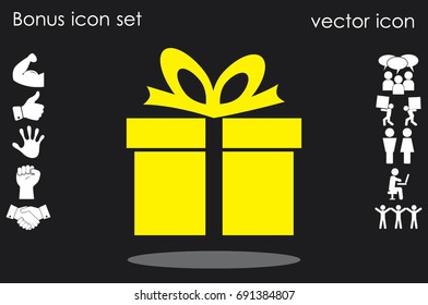 gift box icon vector illustration.