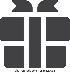 gift box icon vector isolate