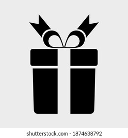 Gift box icon vector isolate