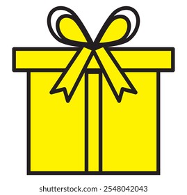Gift box icon. Vector isolated elements. Christmas gift icon illustration vector symbol