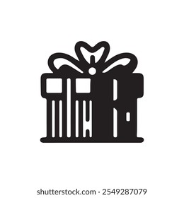 Gift box icon. Vector isolated elements. Christmas gift icon illustration vector symbol