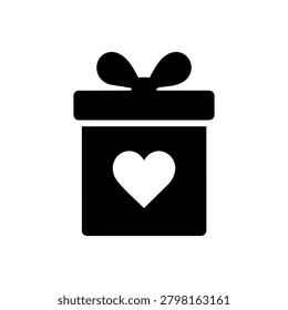 Gift Box Icon vector icon isolated silhouette illustration suitable for branding, signage, education, presentation and creative design projects.