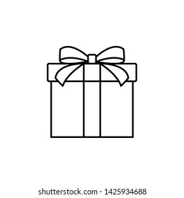 Gift Box Icon Vector Logo Template - Vector