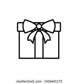 Gift Box Icon Vector Logo Template - Vector