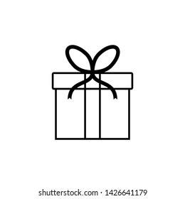 Gift Box Icon Vector Logo Template - Vector