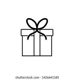 Gift Box Icon Vector Logo Template - Vector
