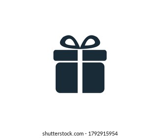 Geschenkbox-Symbol Vektorgrafik-Logo-Vorlage Illustration Design