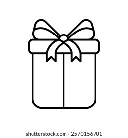 Gift box icon Vector logo set flat
