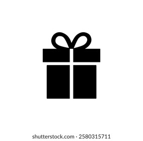 Gift box icon Vector Logo Template Stock Illustrations.