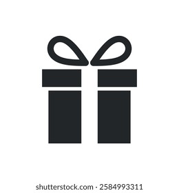 Gift Box Icon Vector Logo Template