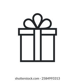 Gift Box Icon Vector Logo Template