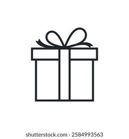 Gift Box Icon Vector Logo Template